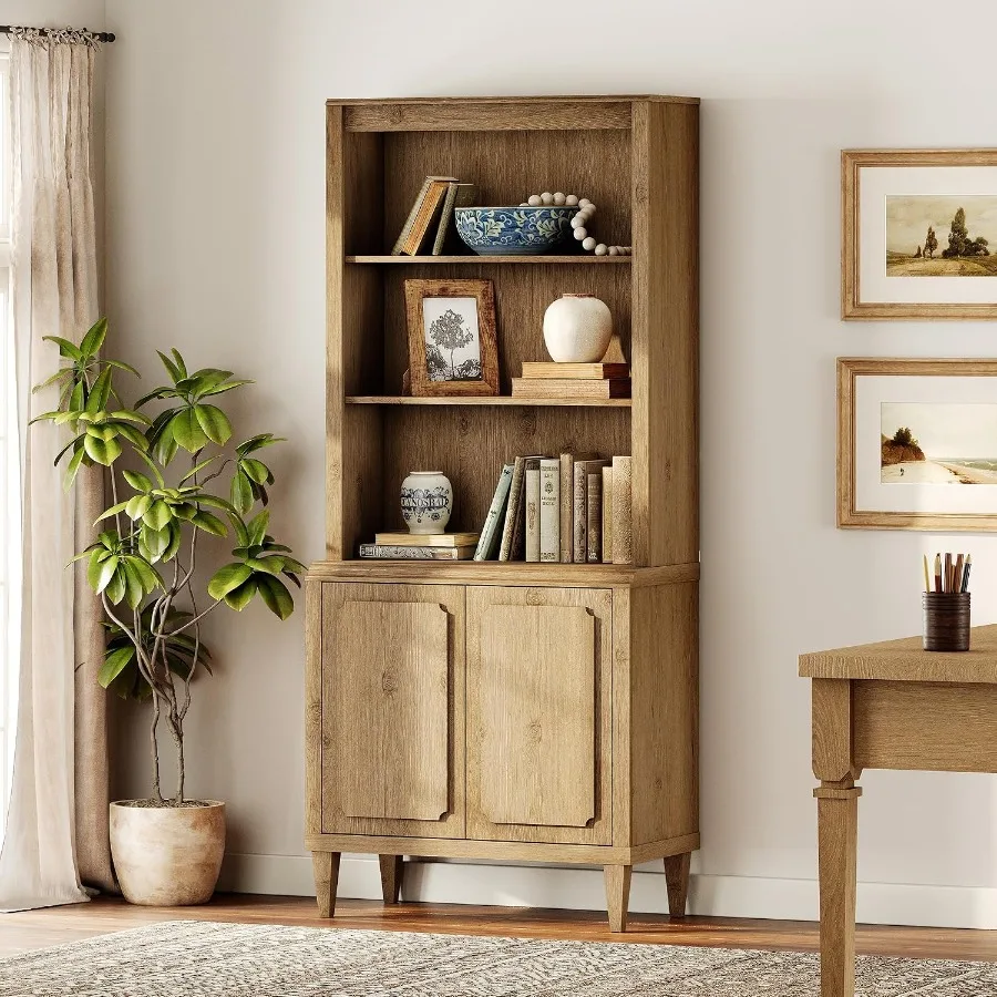 72.8 Tall Bookshelf with Doors - Storage 评论和价格
