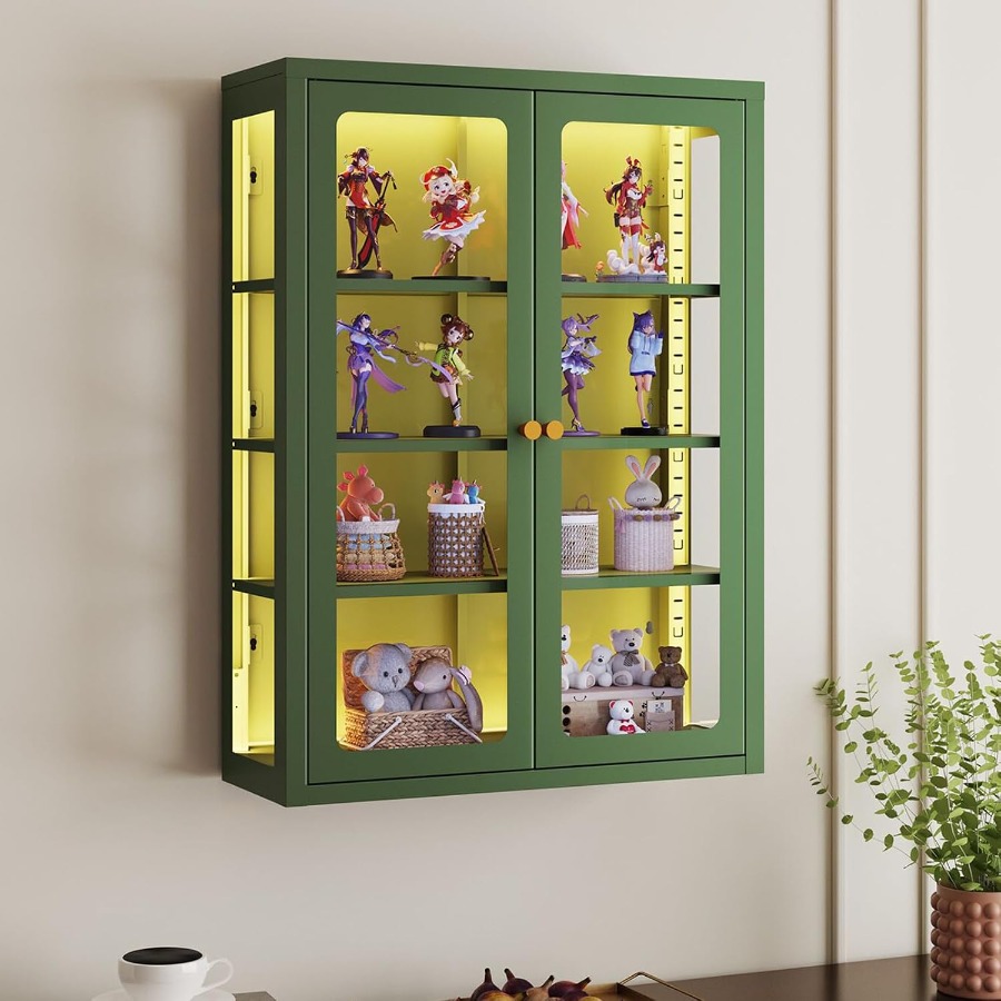 Metal wall display storage cab - Storage 评论和价格