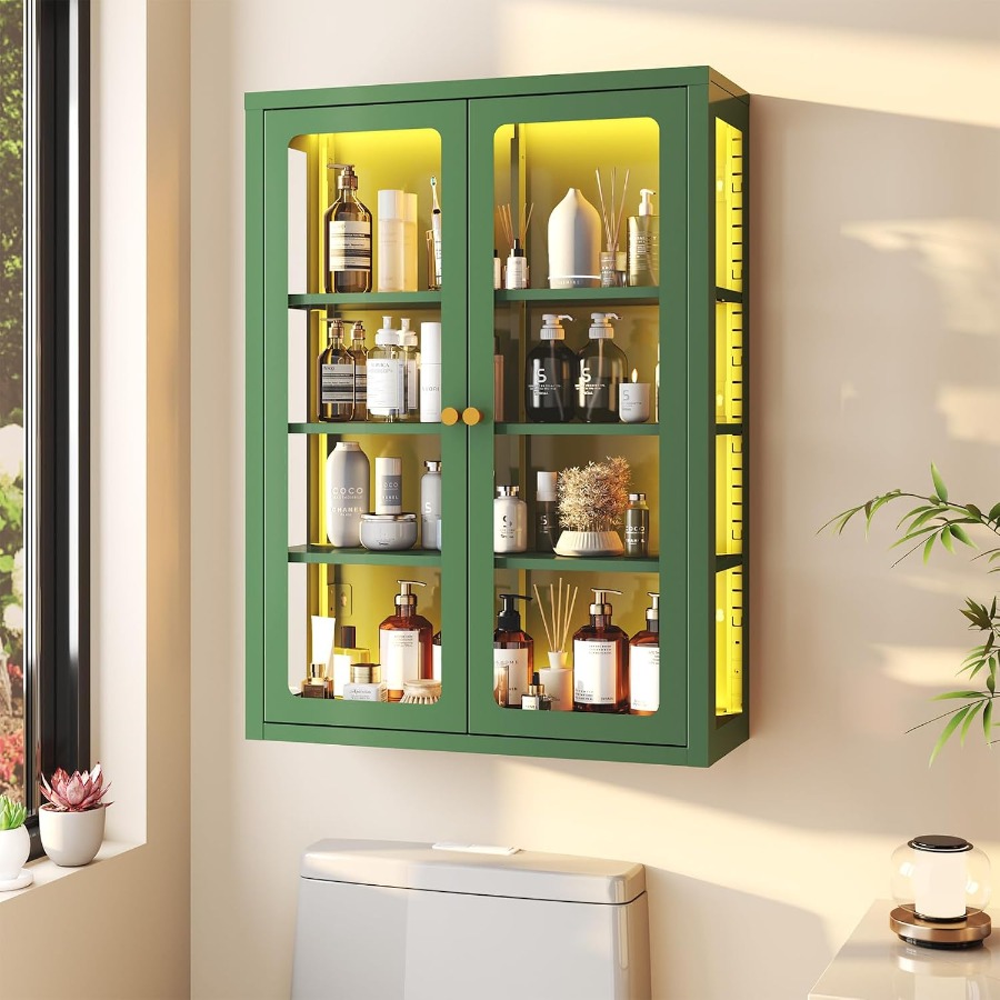 Metal wall display storage cab - Storage 评论和价格