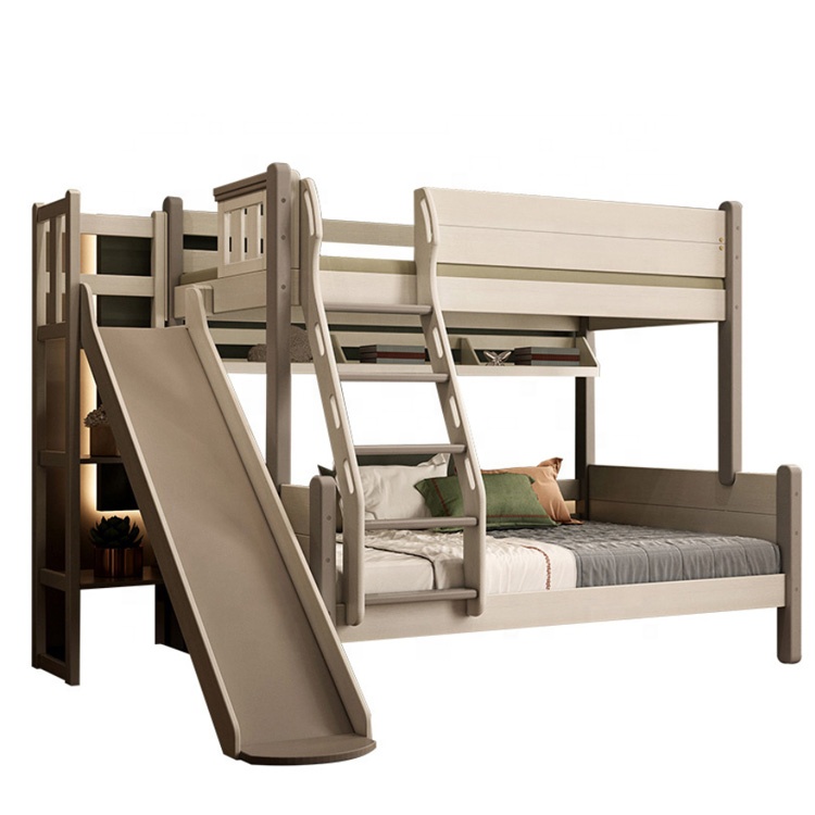Children's Bed with Slide Soli - Bunk Bed With Stairs And Slide 评论和价格