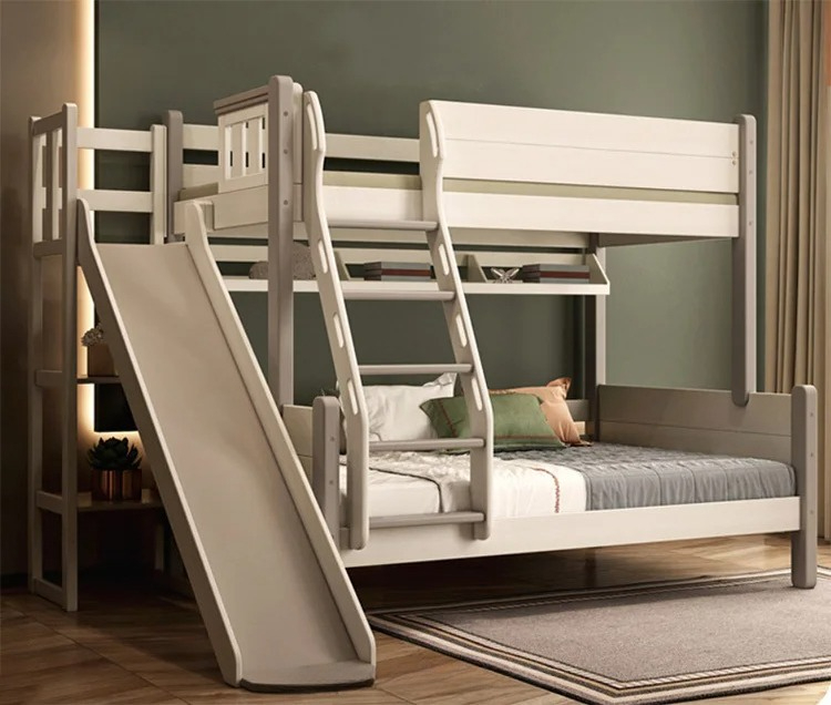 Children's Bed with Slide Soli - Bunk Bed With Stairs And Slide 评论和价格