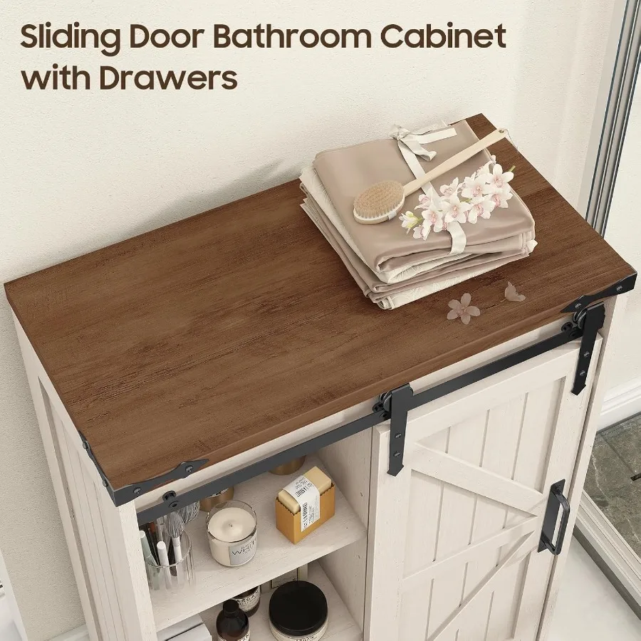 Farmhouse bathroom storage cab - Storage 评论和价格