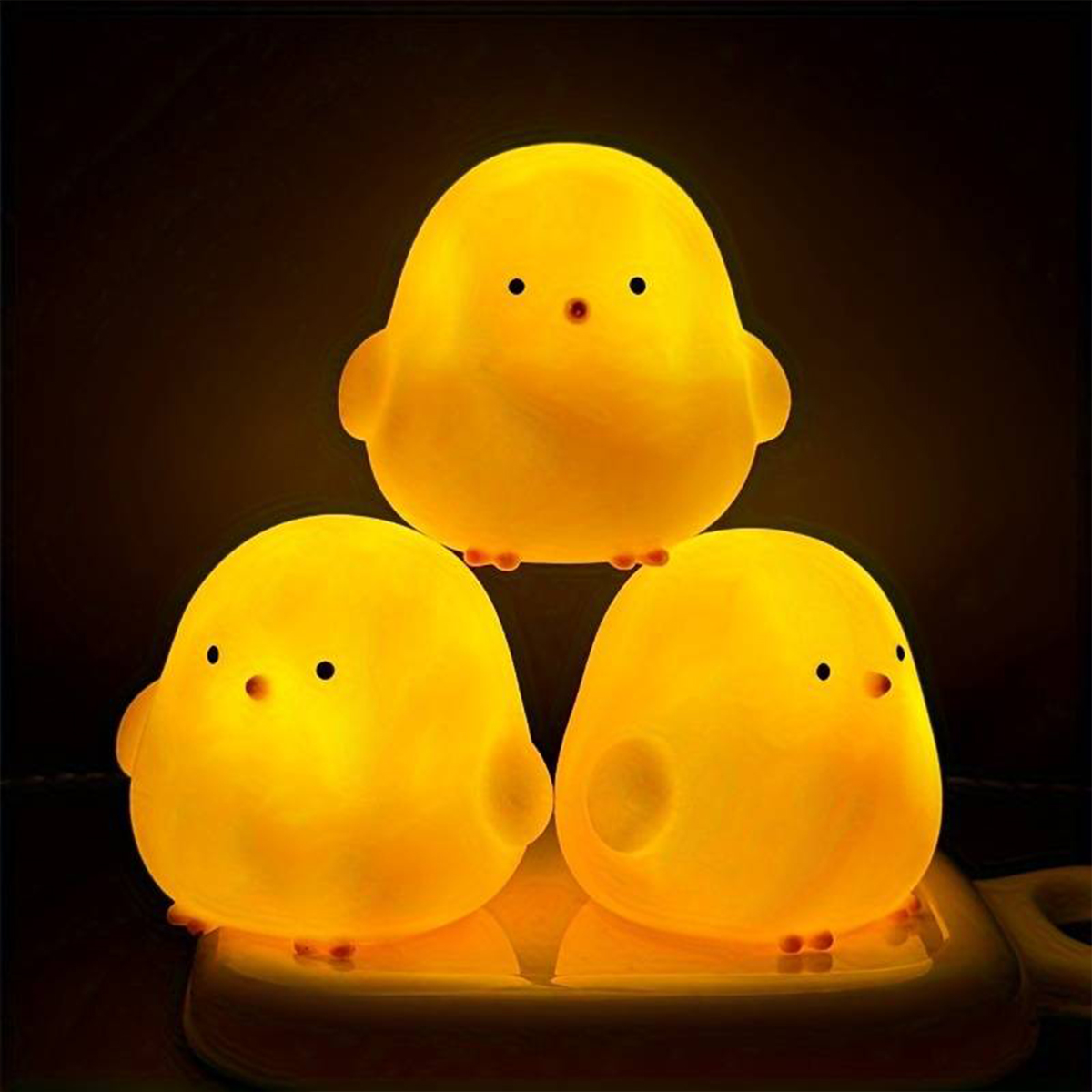 Cute Cartoon Duck Night Light, - Floating Nightstand With Led Light 评论和价格