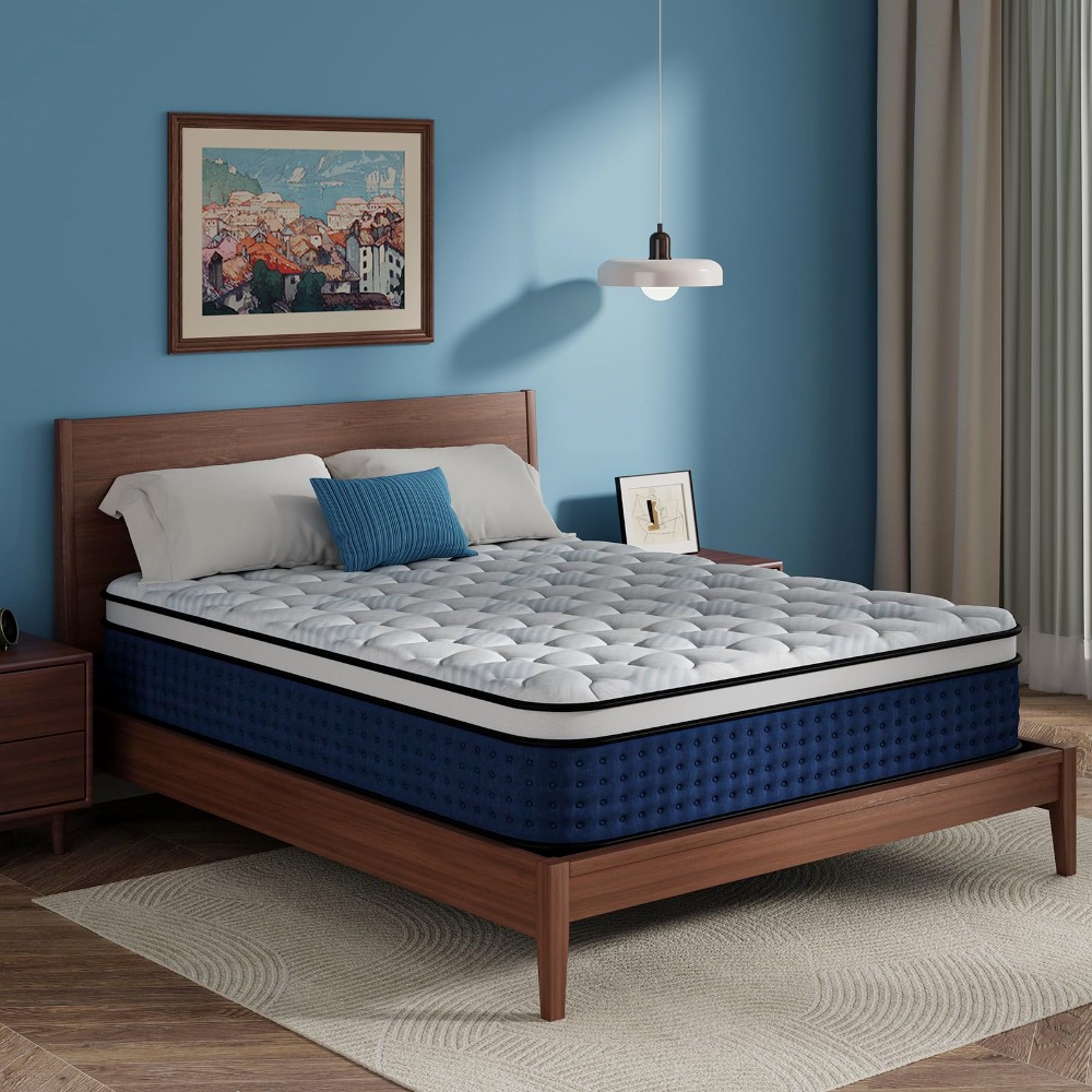 Queen Mattress, 12 Inch Hybrid - Memory Foam Mattress In A Box Queen 评论和价格
