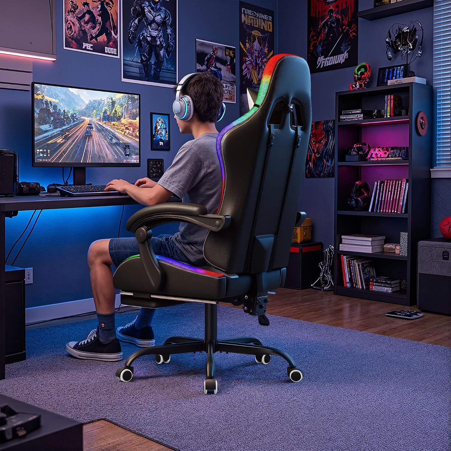 Homall Gaming Chair, Ergonomic - Chairs 评论和价格