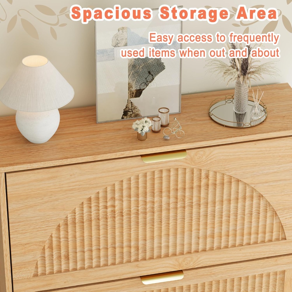 3 Flip Drawer Shoe Storage Cab - Shoe Rack Cabinet Narrow Entryway 评论和价格